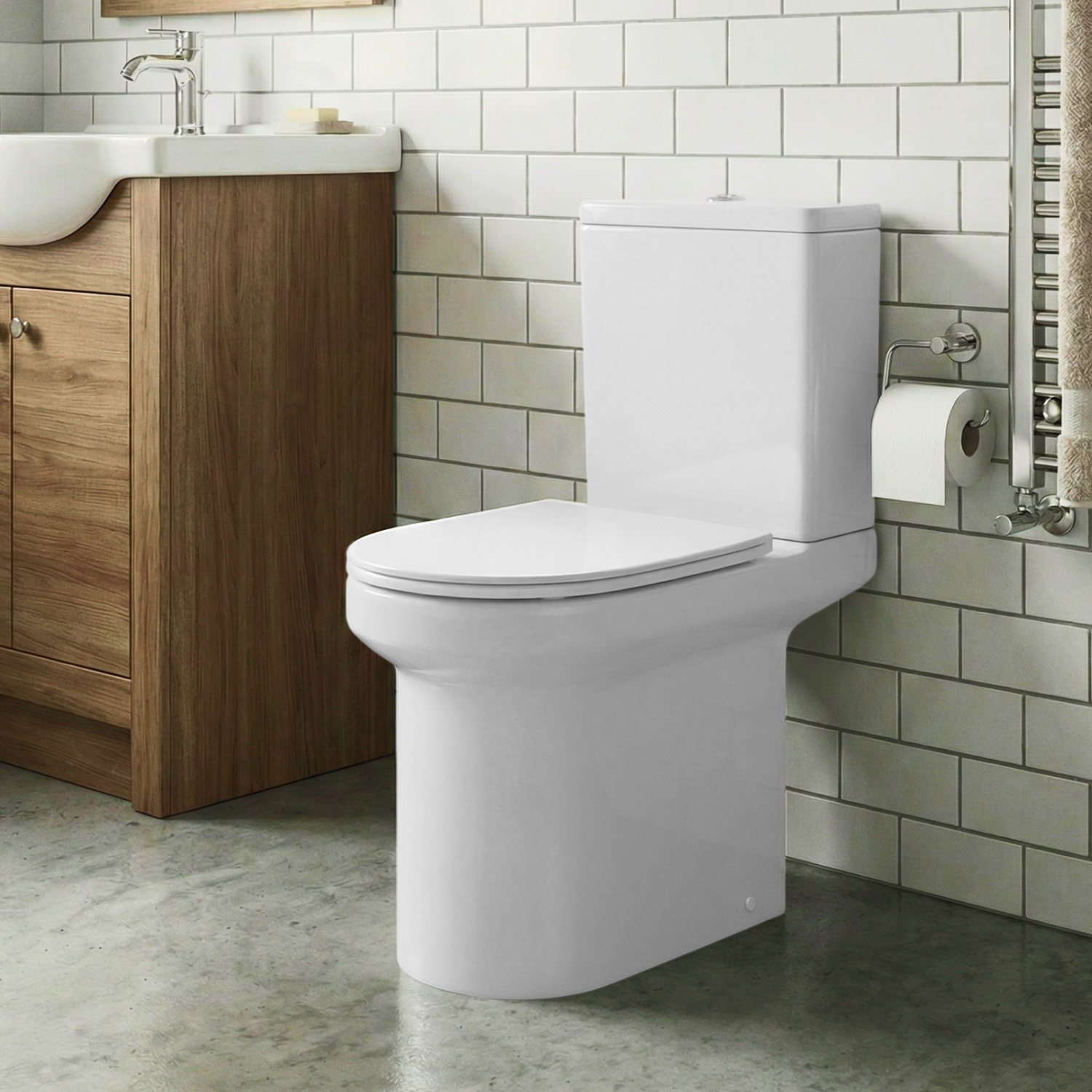 Унитаз Joki Solo JK01012035 напольный, безободковый, с сиденьем микролифт, цвет белый