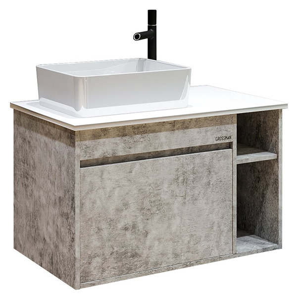 Мебель для ванной Grossman Фалькон 80, цвет бетон