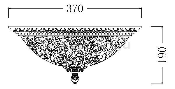 Потолочный светильник Maytoni Pascal C908-CL-03-R, арматура цвет бронза/коричневый, плафон/абажур стекло, цвет белый - фото 1