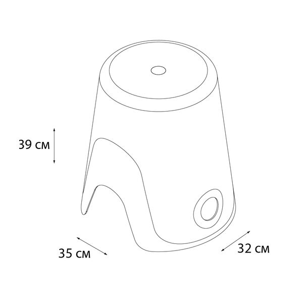 Корзина для белья / стульчик Fixsen Wendy FX-7073-02, цвет белый - фото 1