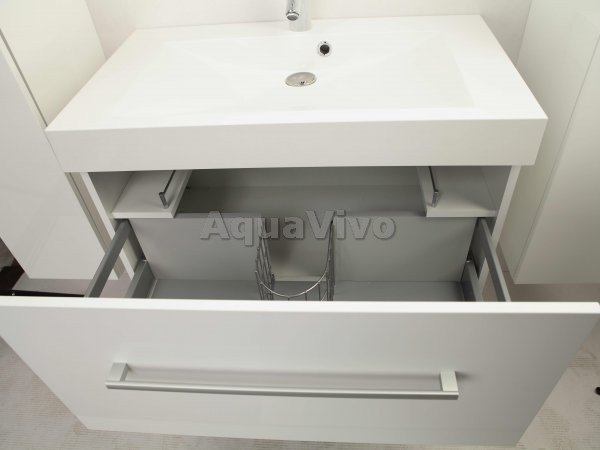 Мебель для ванной Акватон Мадрид 80 с одним ящиком, цвет белый - фото 1