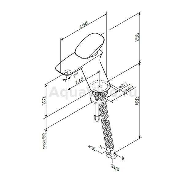 Смеситель AM.PM Spirit V2.0 F70A02100 для раковины