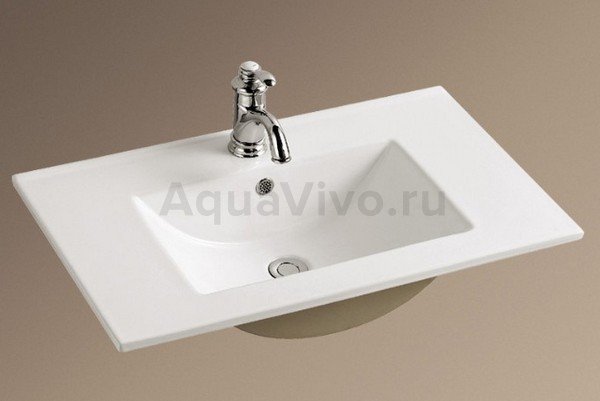 Раковина Weltwasser SK Deilbach 7506-70 встраиваемая, 71x47 см, цвет белый глянец - фото 1