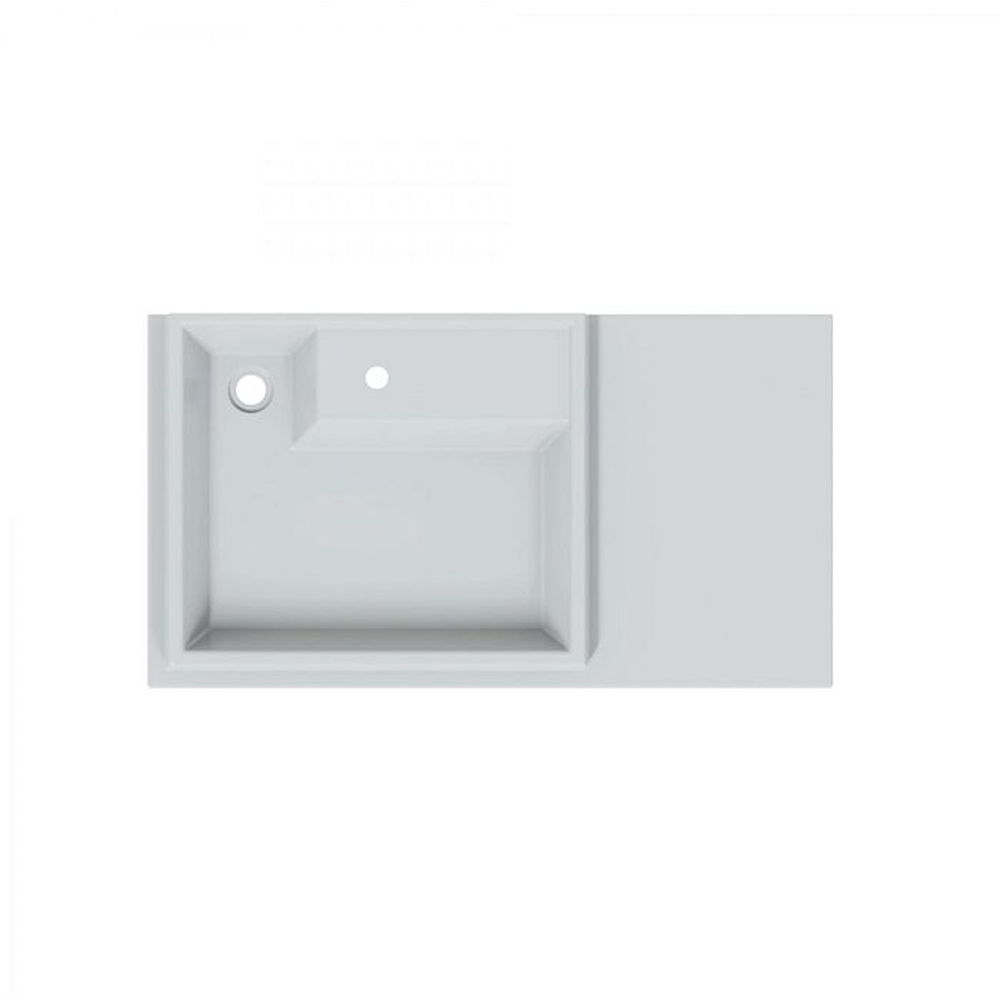 Мебель для ванной Санта Лондон 90 напольная, с тумбой 29 см, цвет белый