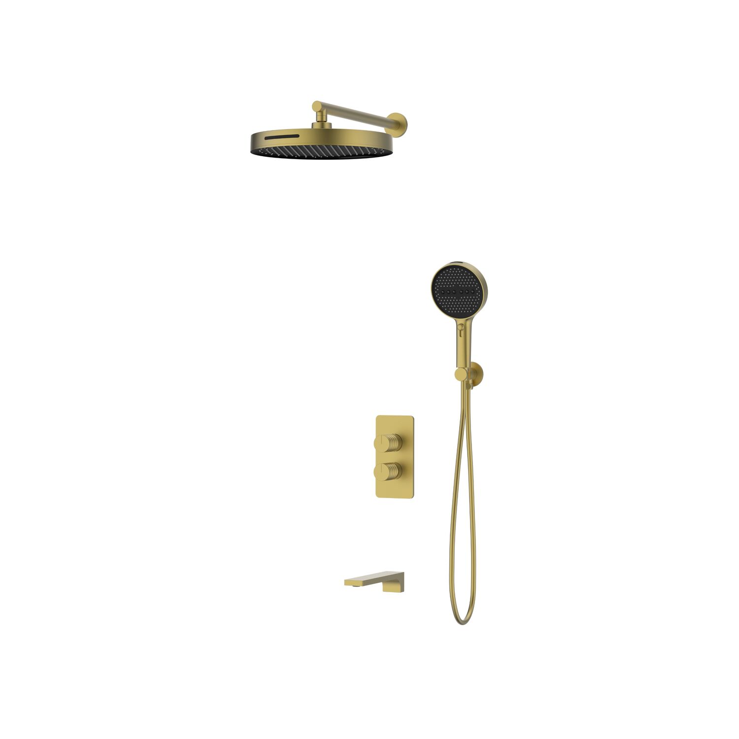 Душевой комплект Vincea Domus VSFW-5DM1BG, встраиваемый, цвет брашированное золото