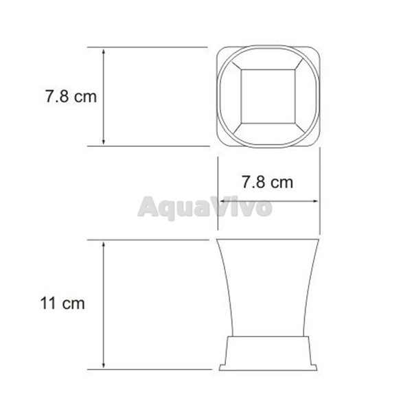 Стакан WasserKRAFT Amper K-5428BLACK для зубных щеток, цвет черный - фото 1