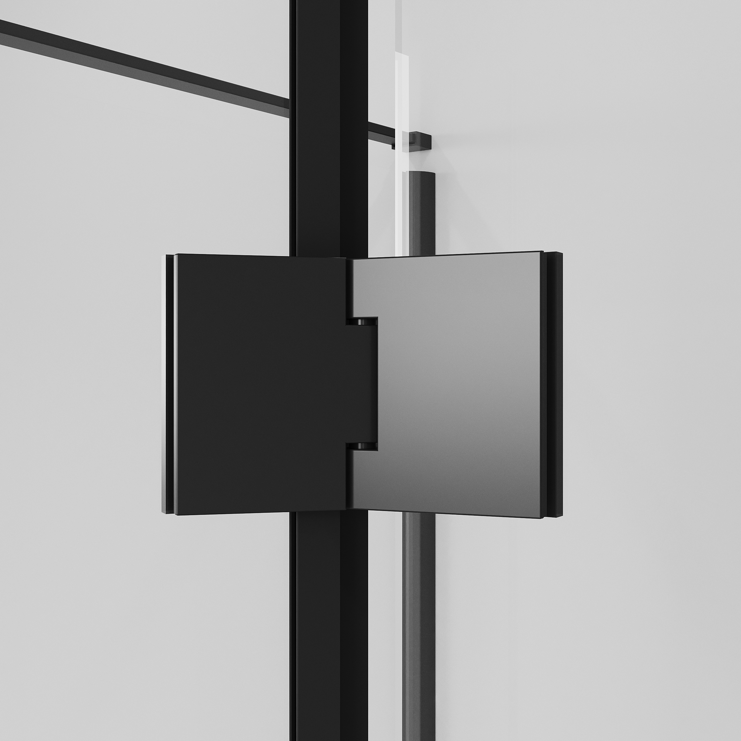 Душевой уголок Niagara Nova NG-6831-34 Black 90x90, стекло прозрачное, профиль черный матовый