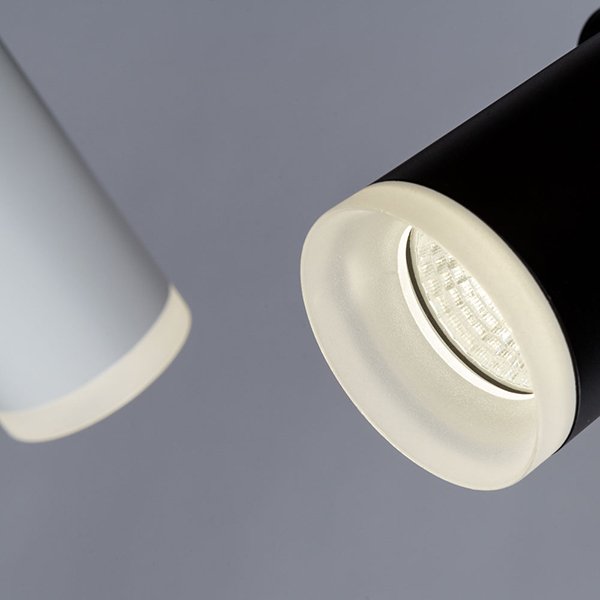 Трековый светильник Arte Lamp Hubble A6813PL-1BK, арматура черная, плафон акрил прозрачный / черный, 5х15 см - фото 1