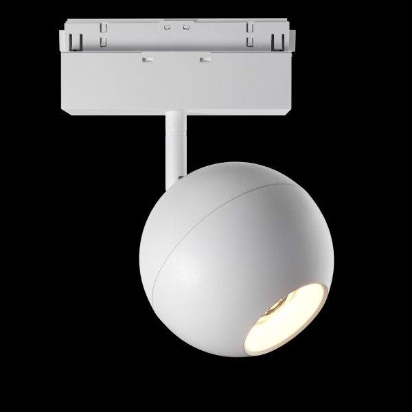 Трековый светильник Maytoni Technical Track Lamps TR028-2-15W4K-W, арматура белая, плафон металл белый