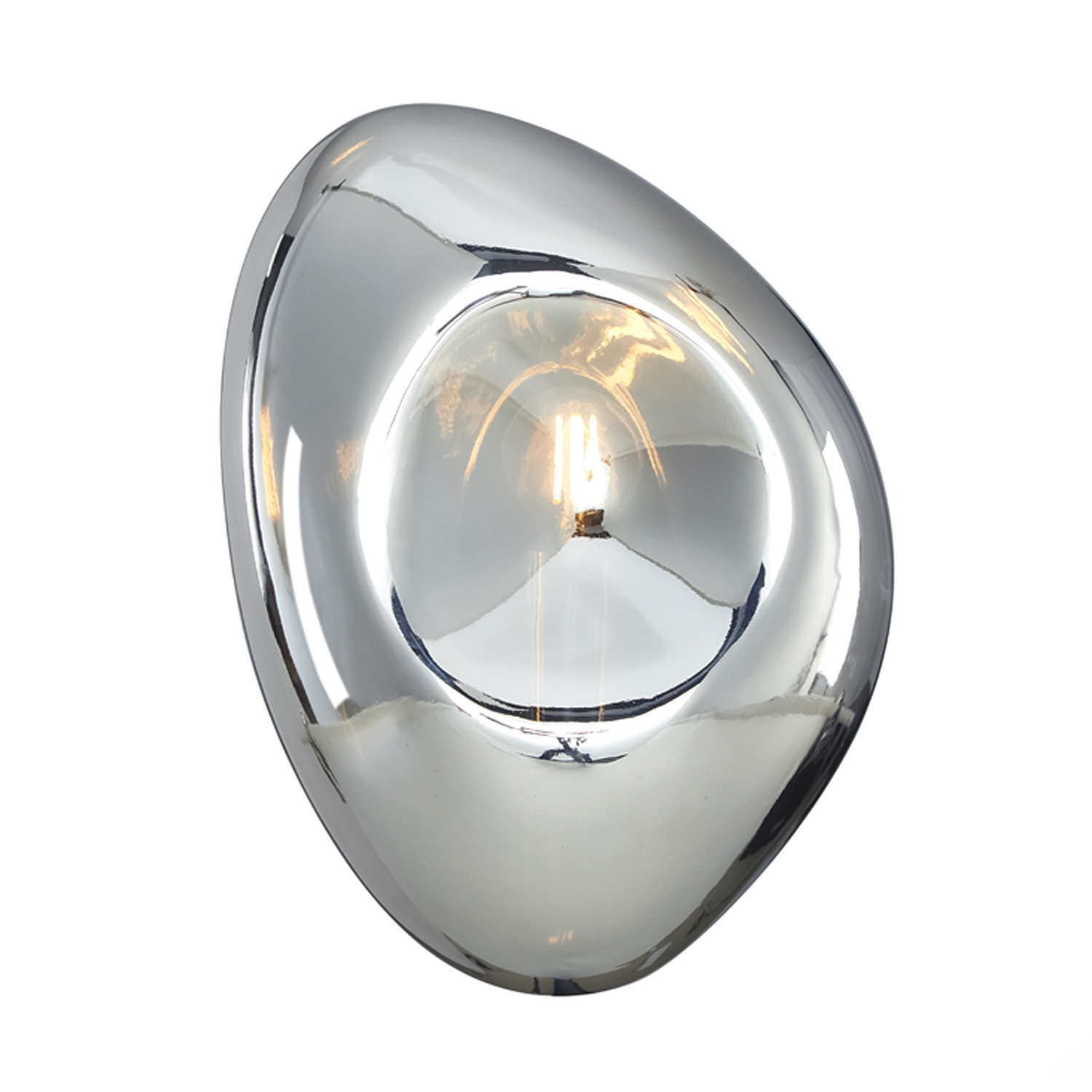 Бра Maytoni Mabell MOD306WL-01CH, арматура черная, плафон стекло хром