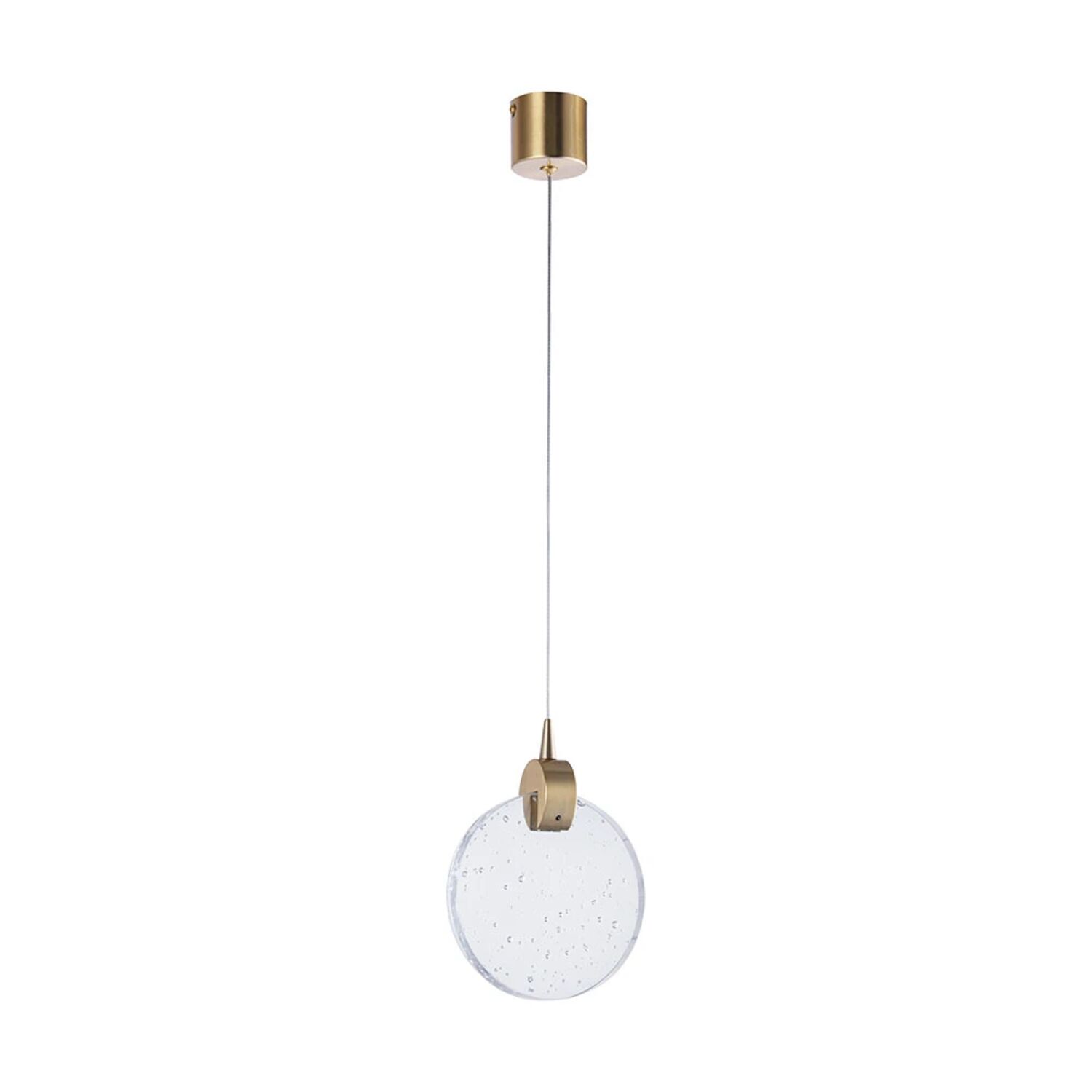 Подвесной светильник Arte Lamp Planet A1801SP-3PB, арматура латунь, плафон хрусталь прозрачный