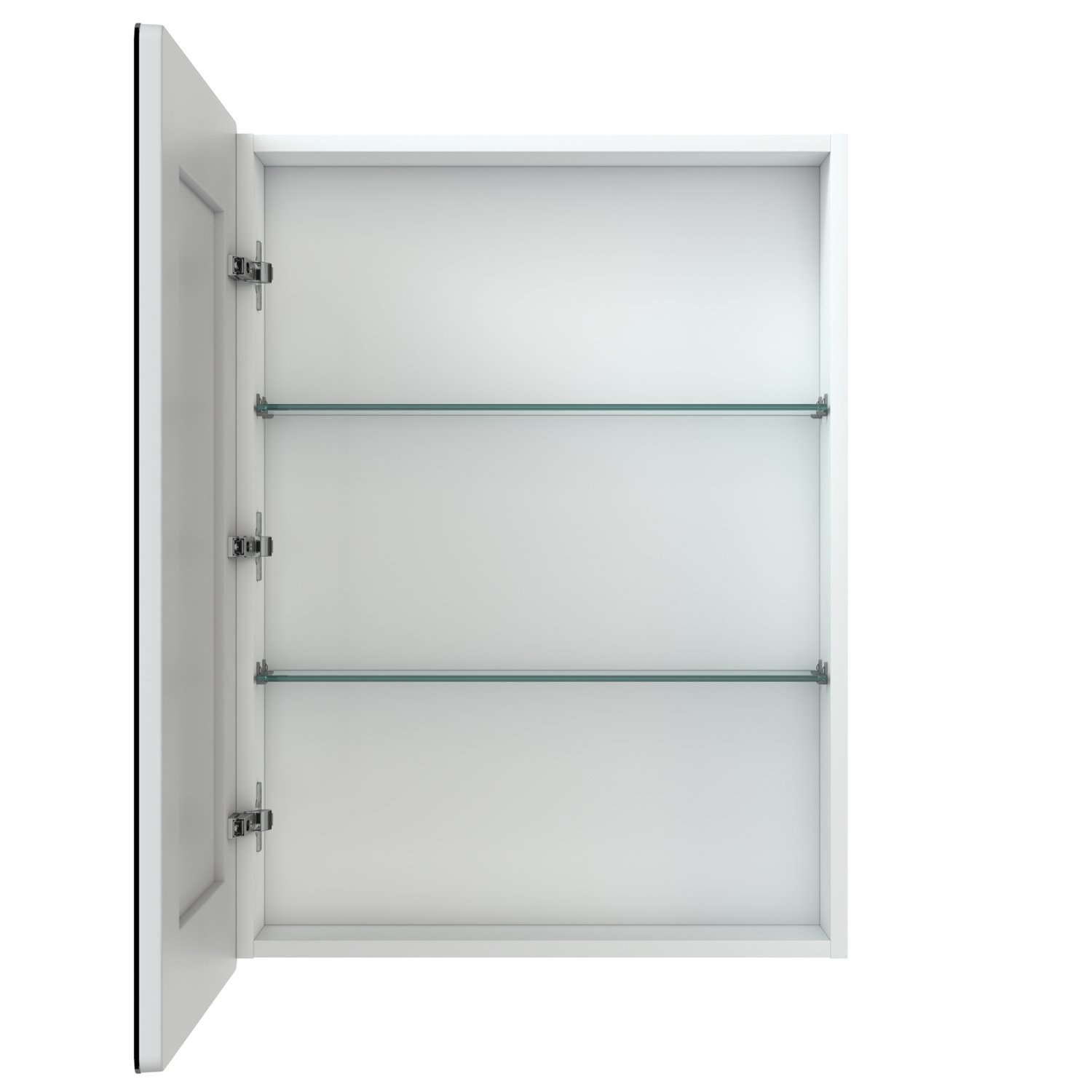 Шкаф-зеркало Vigo Geometry 60, левый, с подсветкой, цвет белый - фото 1
