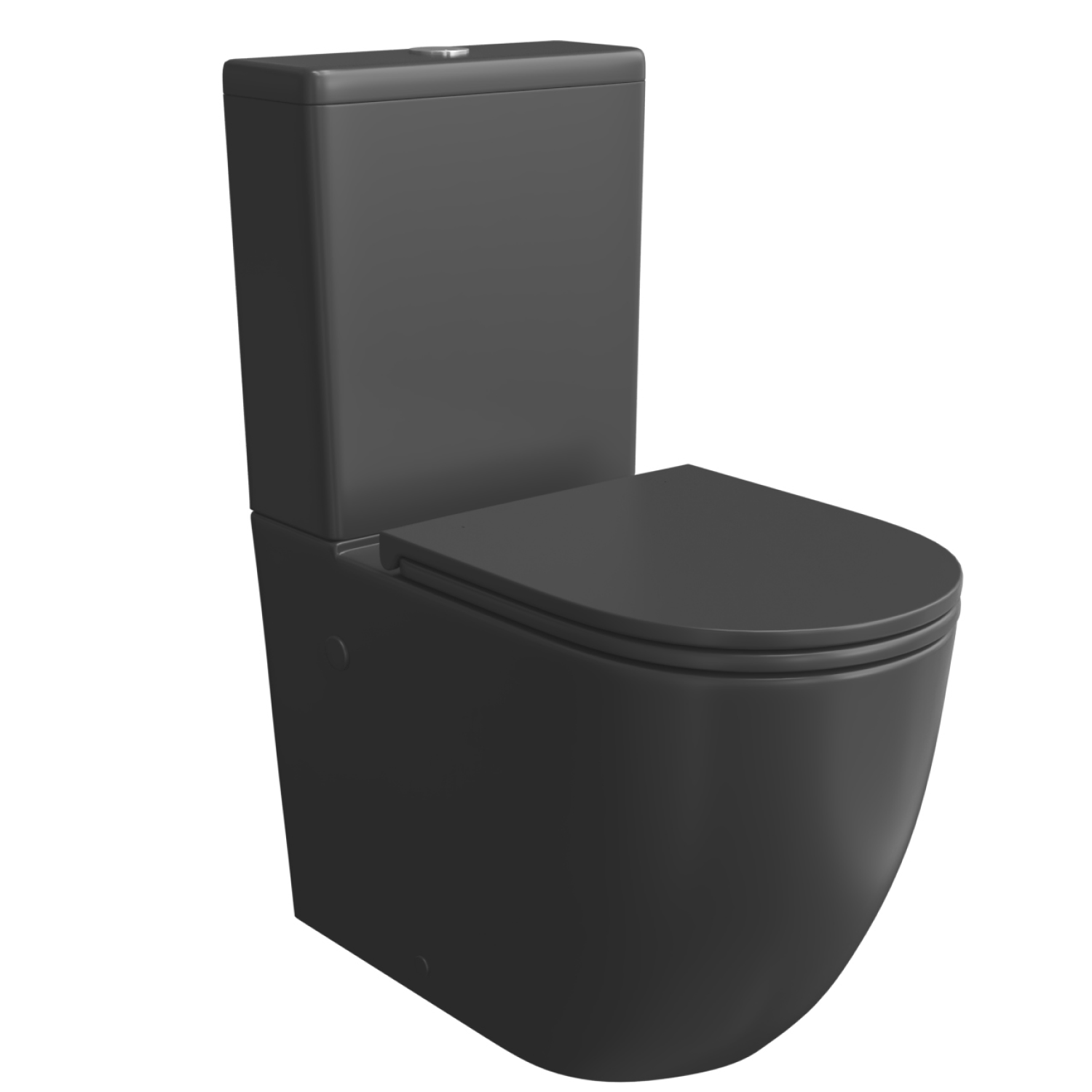 Унитаз напольный Joki Stella T JK0752031MB напольный, безободковый, смыв Торнадо, с сиденьем микролифт, цвет черный