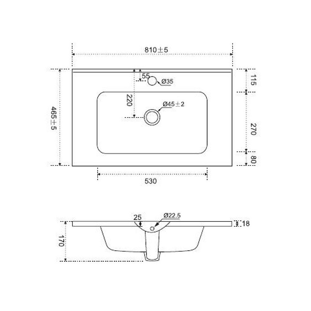 Мебель для ванной AM.PM Sense 80 подвесная/напольная, цвет светлое дерево