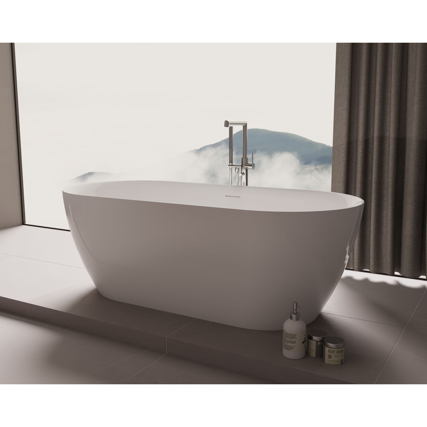 Ванна Vincea VBT-705-1800 180x80 акриловая, цвет белый - фото 1