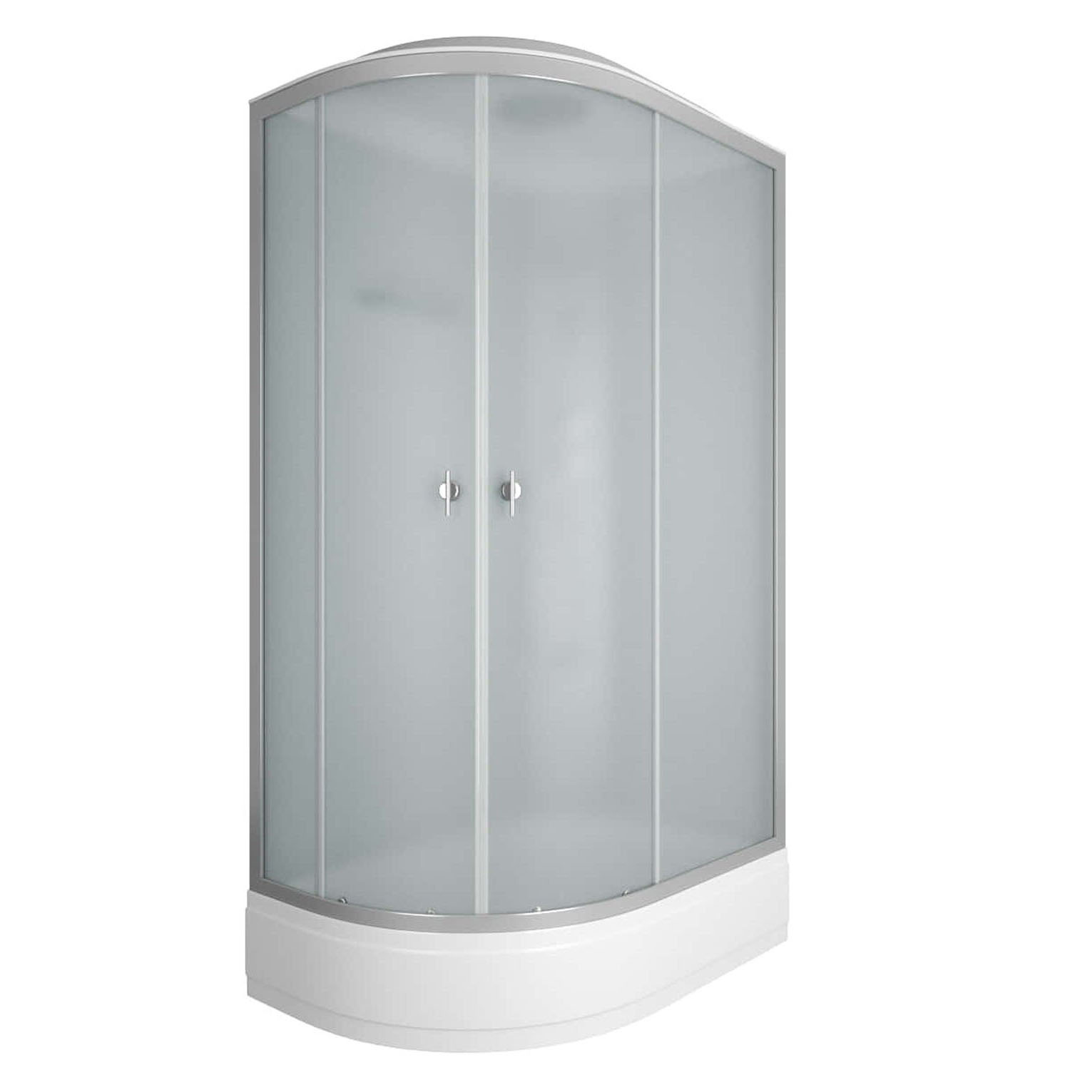 Душевая кабина Niagara Eco NG-3324-14 R 120х80, правая, стекло матовое, профиль серебро, с крышей - фото 1