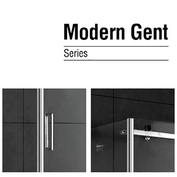 Душевой уголок Gemy Modern Gent S25191B-A6-90 150x90, стекло прозрачное, профиль хром