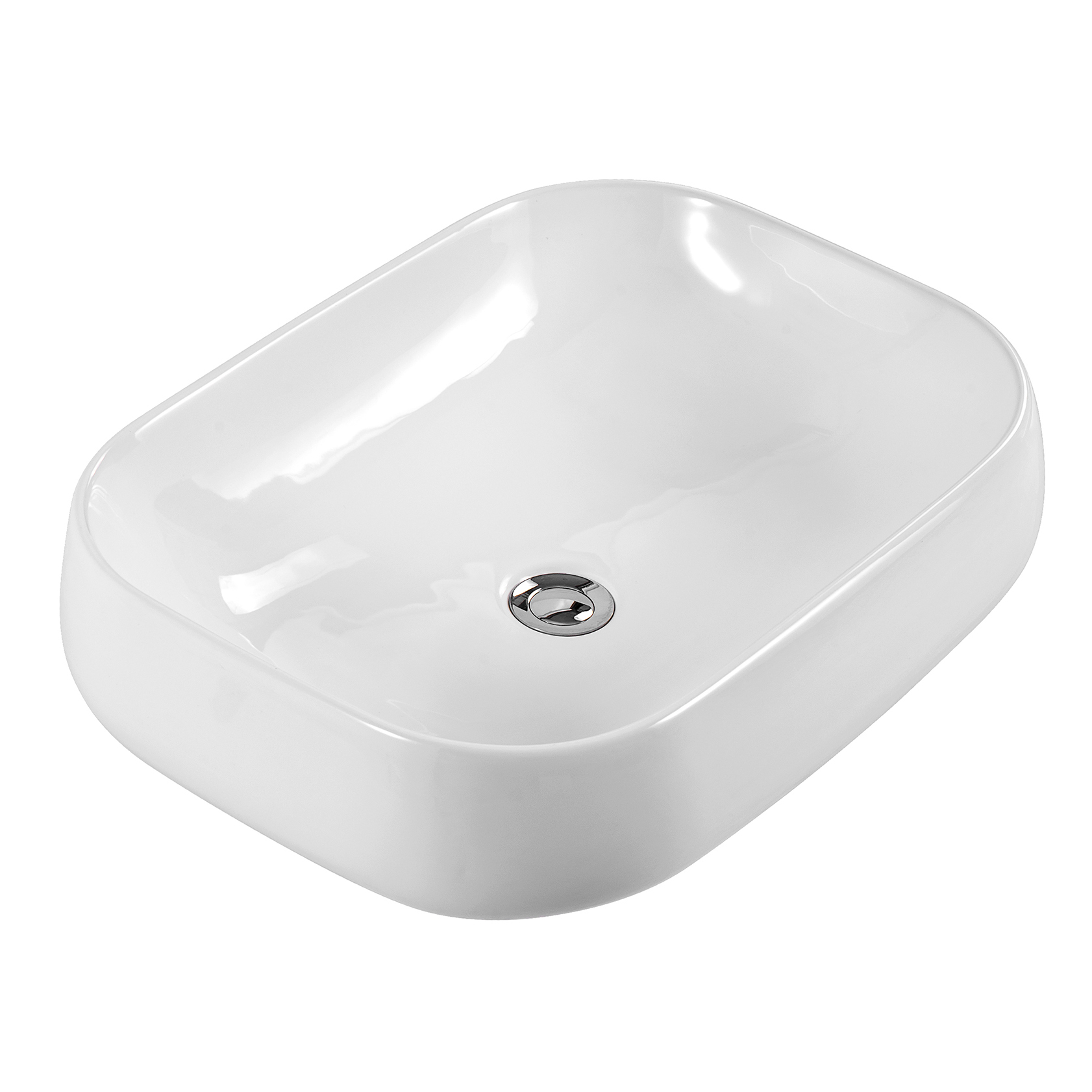 Раковина Акватек AQ5526-00 накладная, 56x42 см, цвет белый