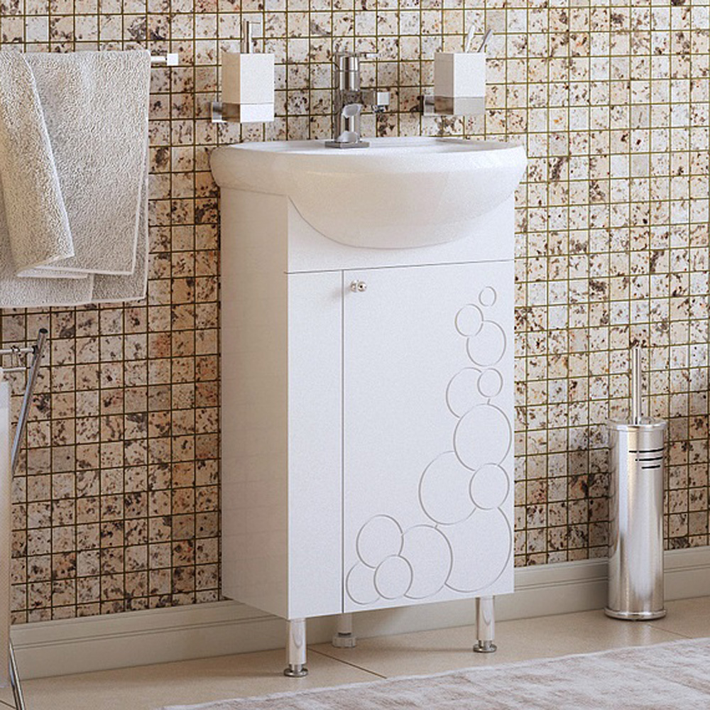 Тумба под раковину Corozo Орфей 45, цвет белый