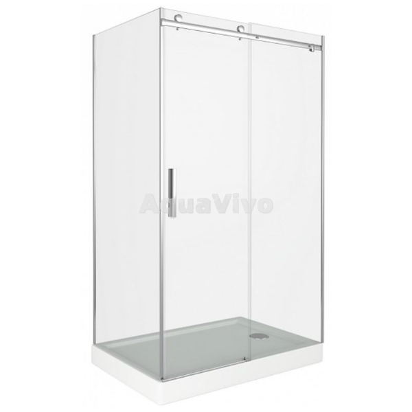 Душевой уголок Good Door Altair WTW+SP-C-CH 110x90, стекло прозрачное, профиль хром