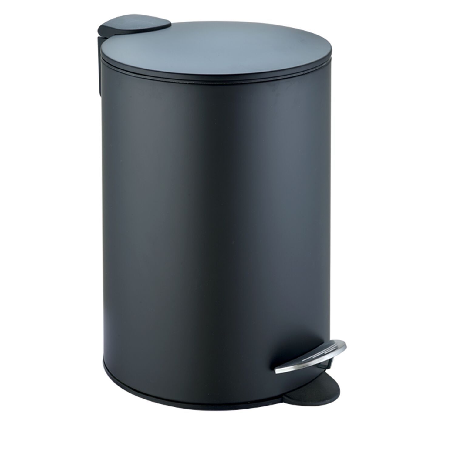 Ведро для мусора Weltwasser BETTA BL 12L, нажимной механизм, крышка Soft Close, 12 литров, цвет черный матовый