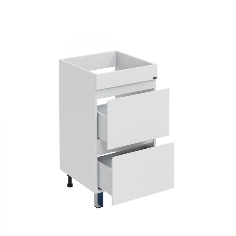 Тумба под раковину Санта Марс 48 напольная, с ящиками, цвет белый - фото 1