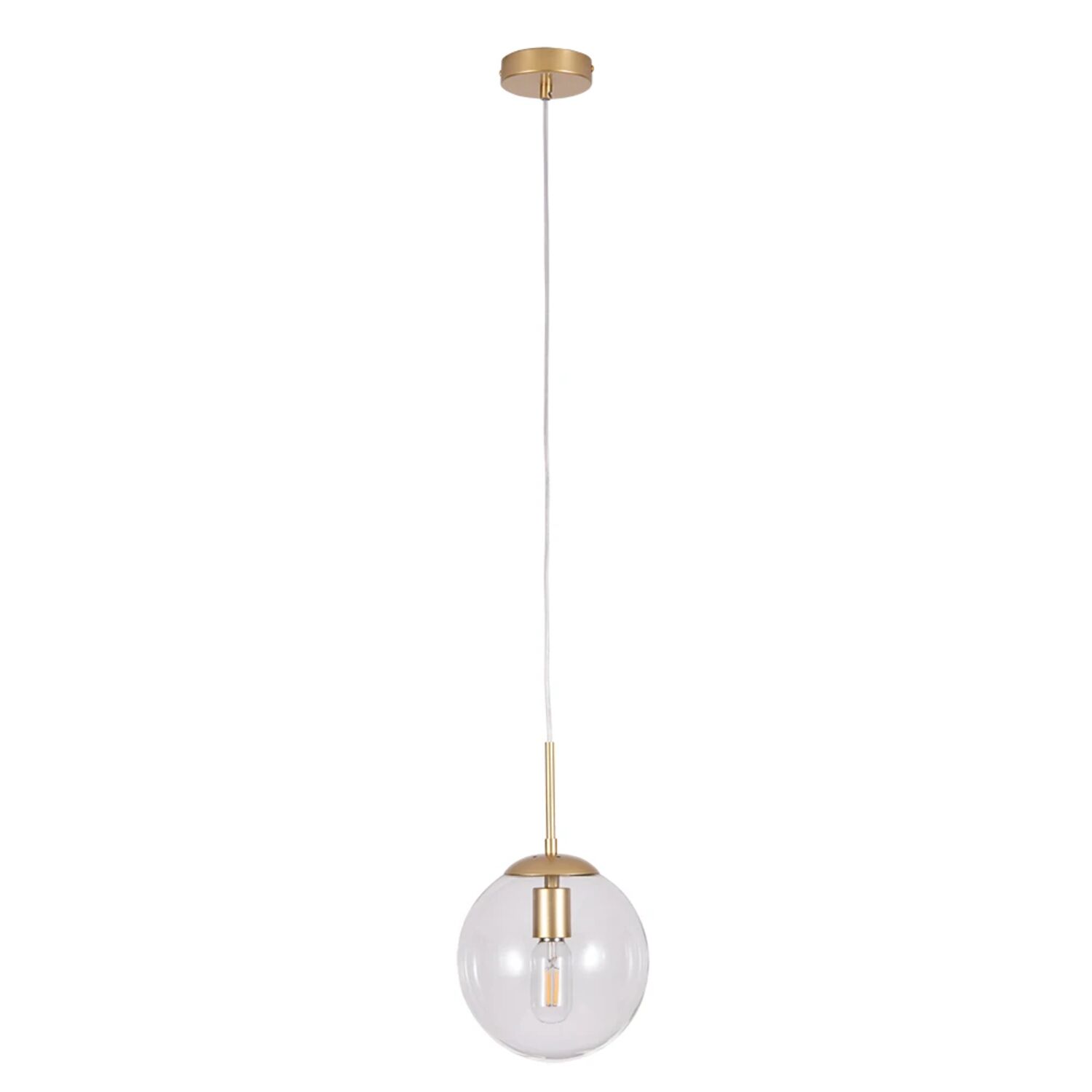 Подвесной светильник Arte Lamp Volare A1920SP-1GO, арматура золото, плафон стекло прозрачное