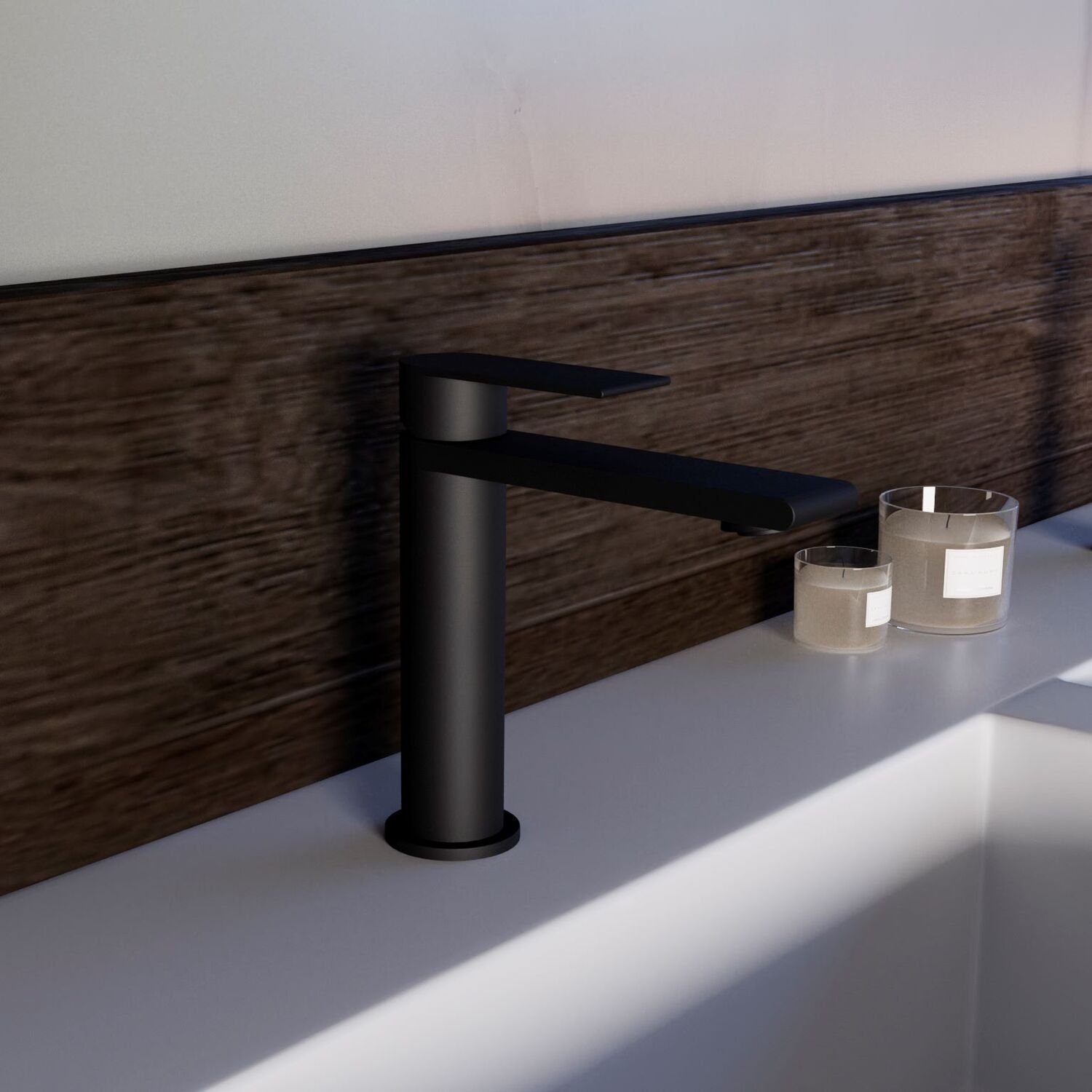 Смеситель Vincea SS VBF-2VS1MB для раковины, цвет черный - фото 1