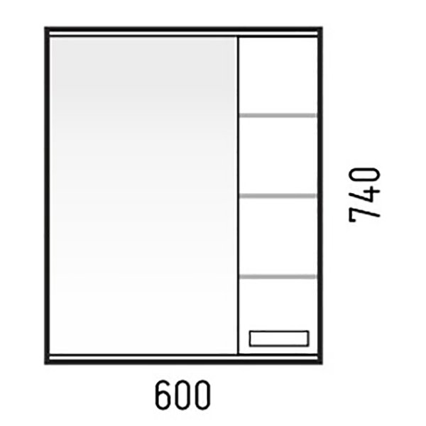 Мебель для ванной Corozo Денвер 70, цвет белый
