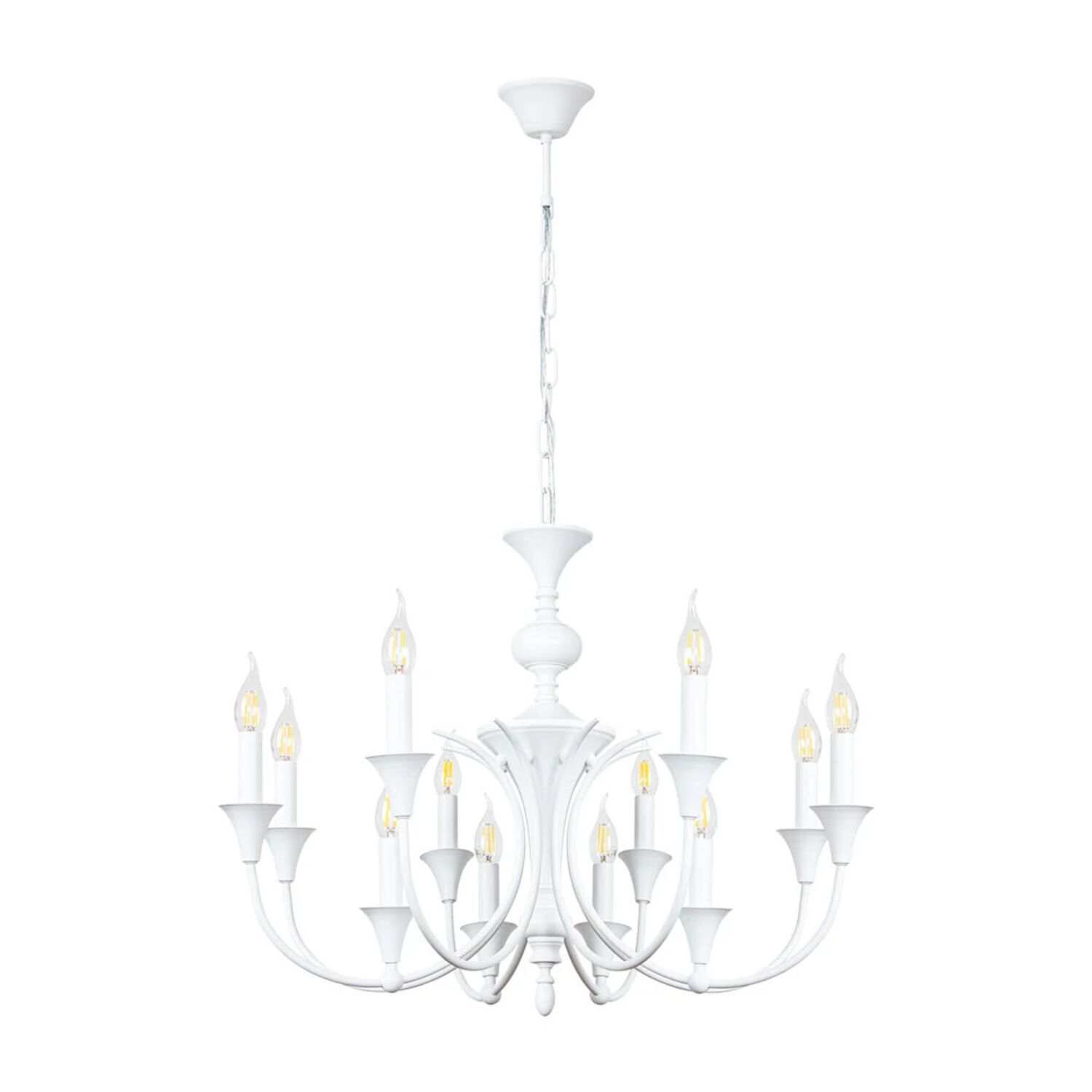 Подвесная люстра Arte Lamp Collinetta A4094LM-12WH, арматура белая   