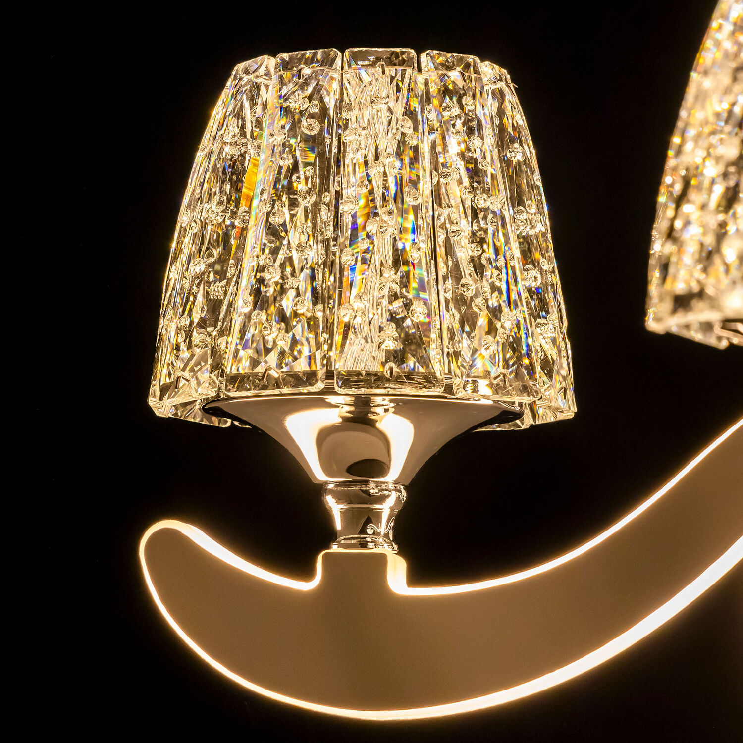 Подвесная люстра Citilux Montserrat EL338P05, арматура хром, плафоны акрил белый - фото 1