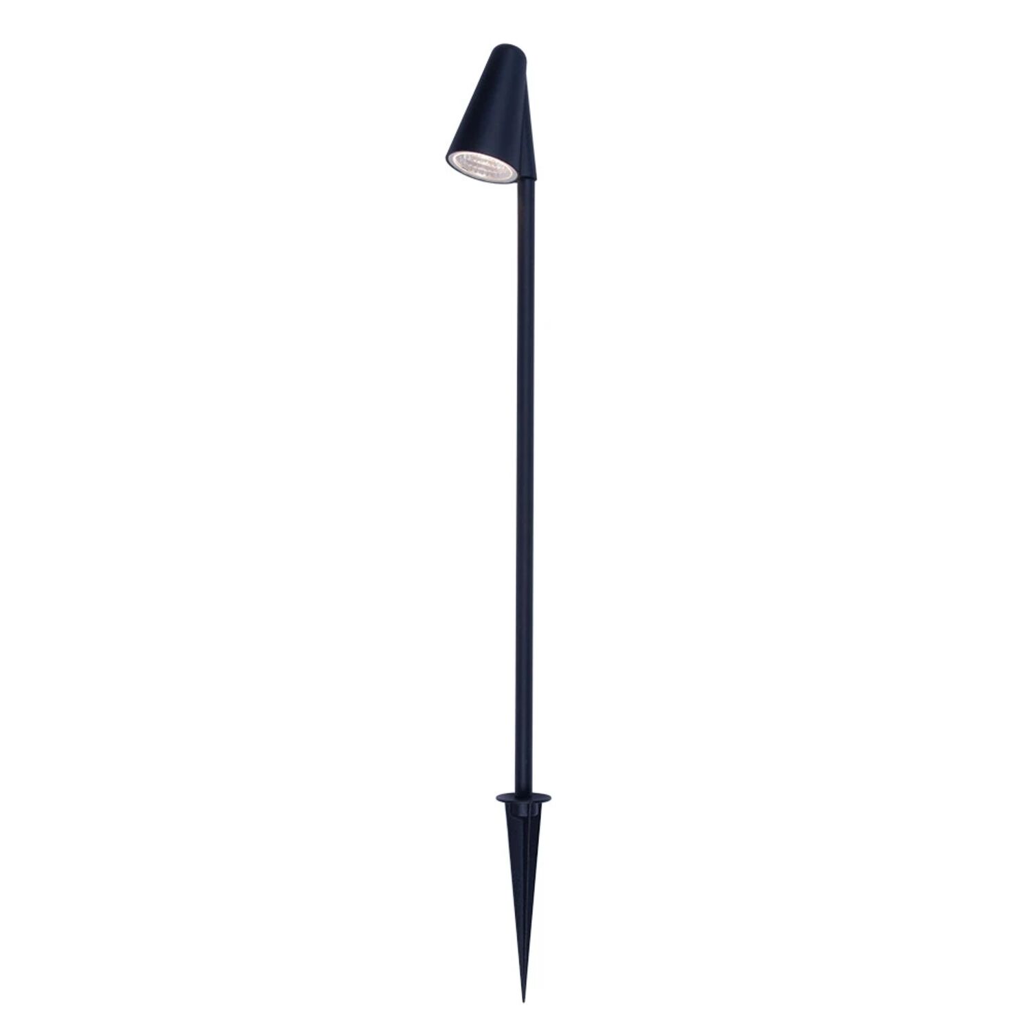 Грунтовый светильник Arte Lamp Muphrid A4109FN-1BK, арматура черная, плафон алюминий / стекло черный