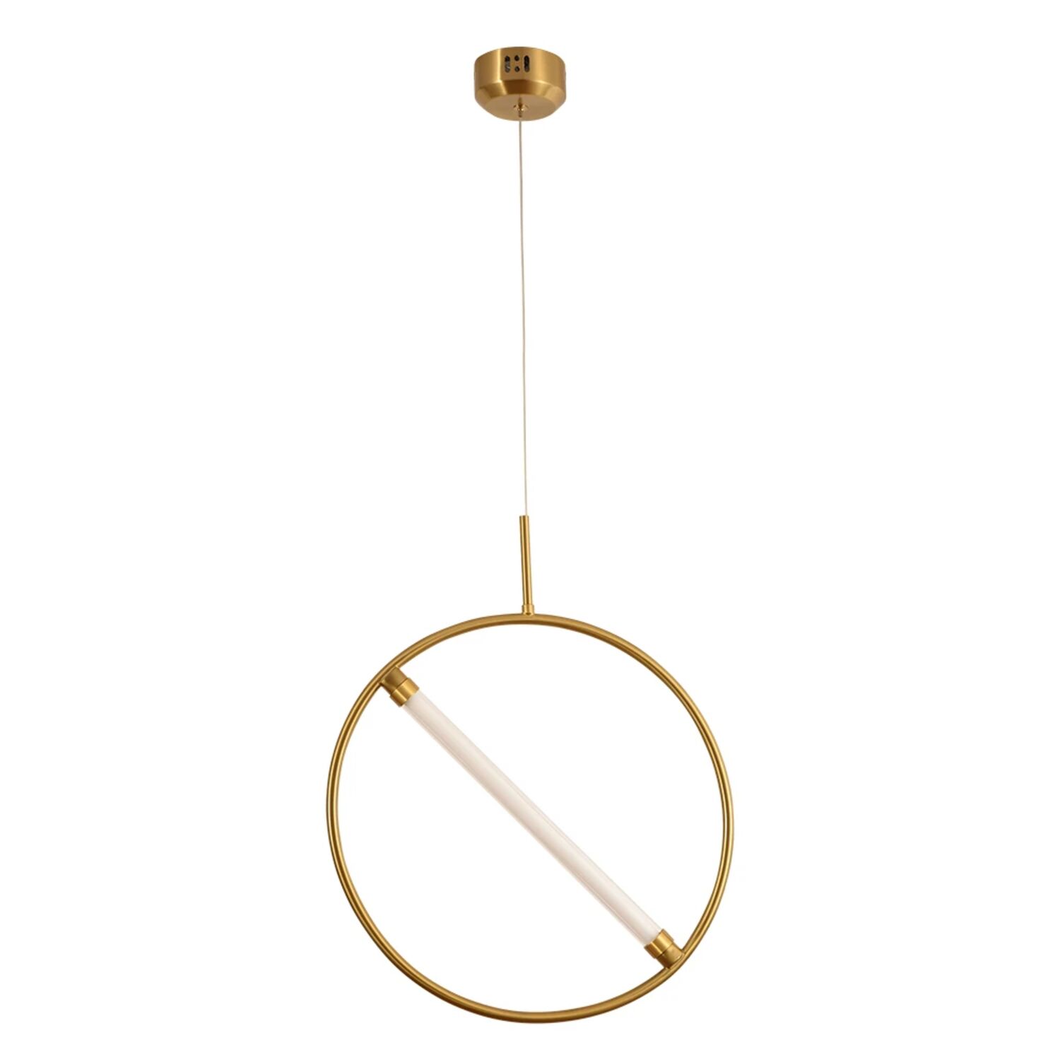 Подвесной светильник Arte Lamp Dolores A2565SP-1PB, арматура латунь, плафон акрил белый