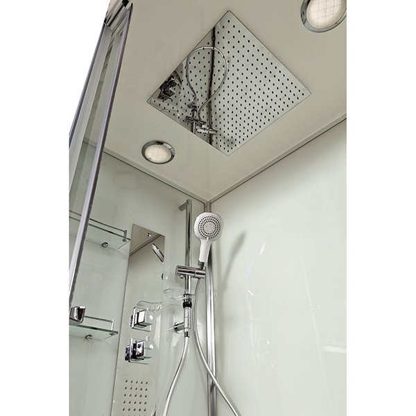 Душевая кабина Deto KERAVA Z120 120x90, стекло прозрачное, профиль хром глянцевый