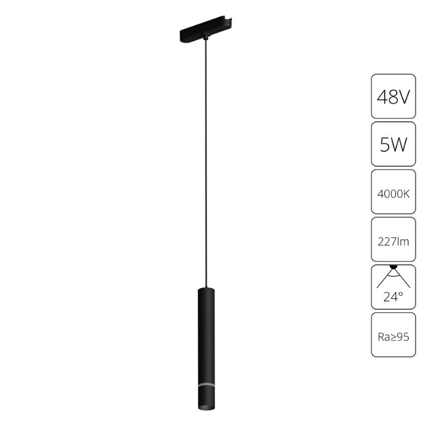 Магнитный трековый светильник Arte Lamp Rapid A6159PL-1BK, арматура черная