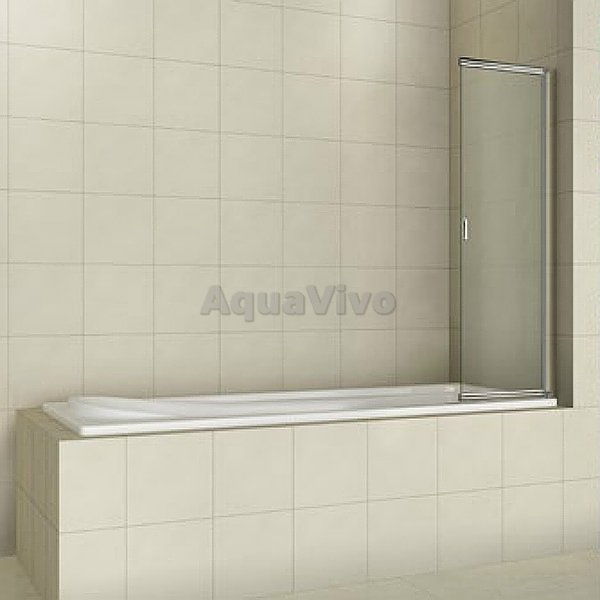Шторка на ванну Good Door Screen SL-100-C-CH 100x140, стекло прозрачное, профиль хром - фото 1