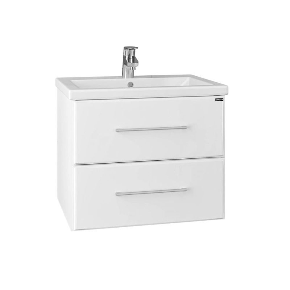Тумба под раковину Санта Омега 60 подвесная, с ящиками, цвет белый - фото 1