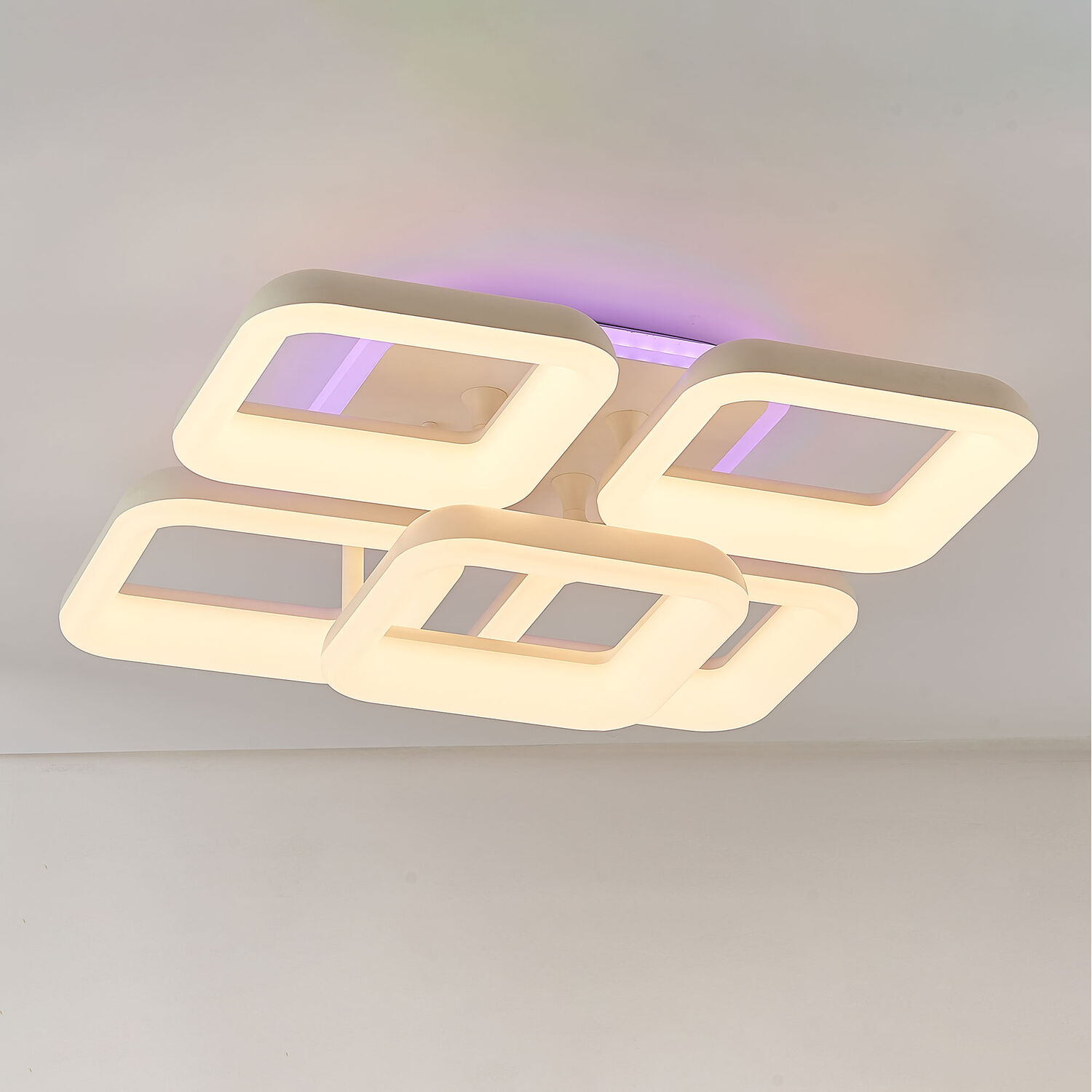 Потолочная люстра Citilux Паркер Смарт CL225A250E, арматура белая, плафоны полимер белый - фото 1