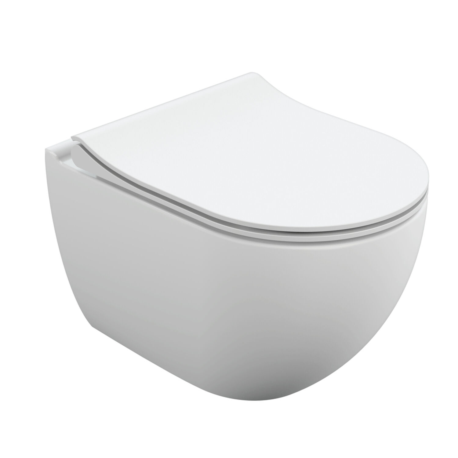 Унитаз Cersanit Brasko Smart Clean On DPL EO Slim LP подвесной, безободковый, с сиденьем микролифт, цвет белый