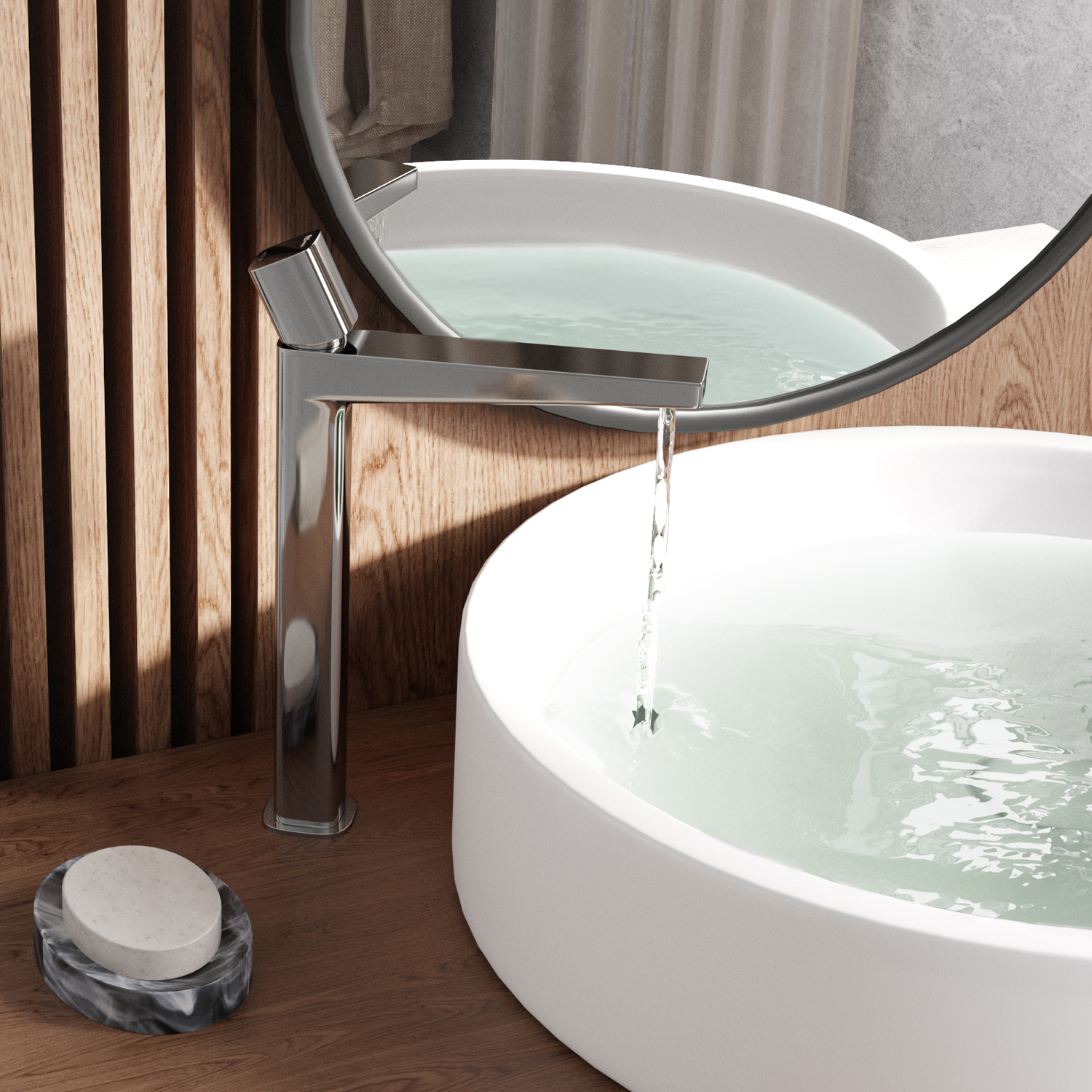 Смеситель WasserKRAFT Naab 8603H для раковины, цвет хром