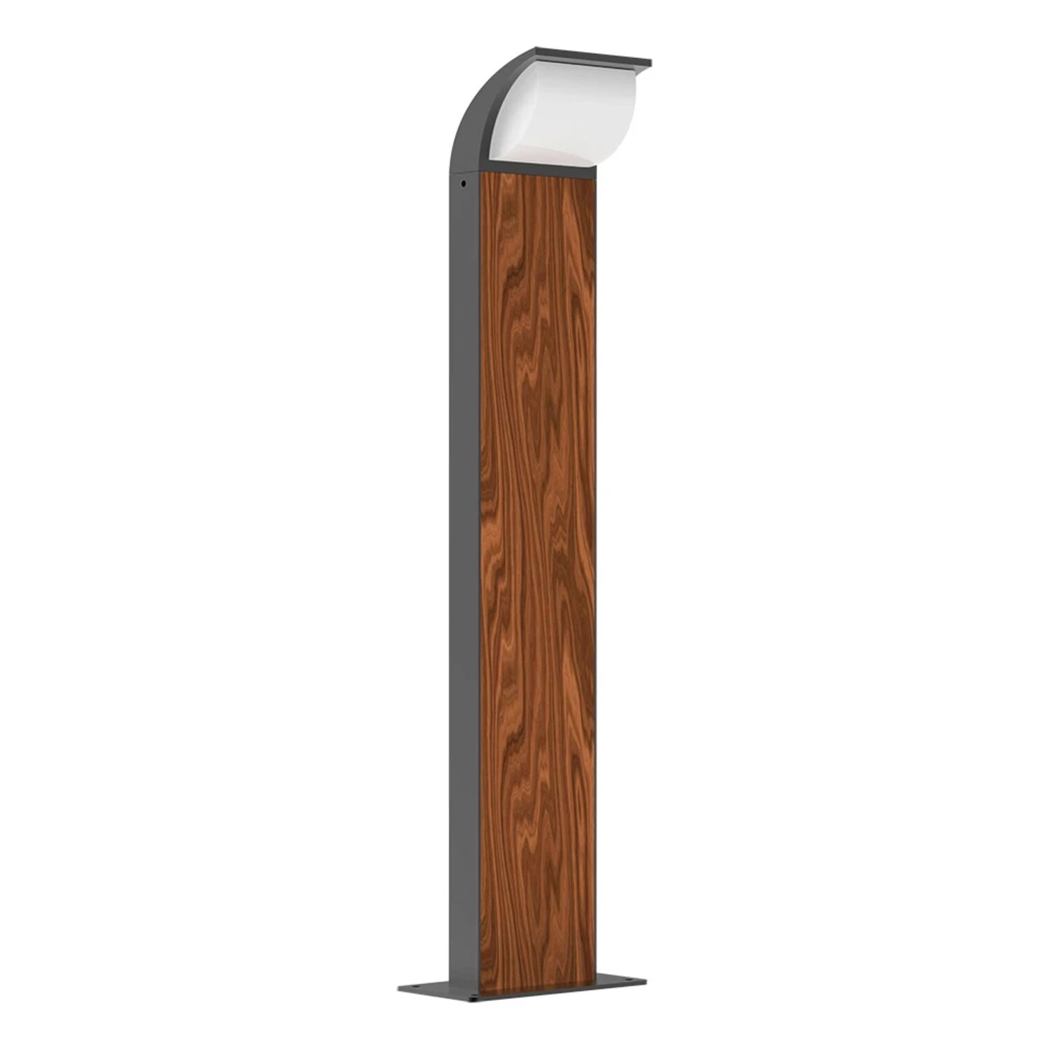 Ландшафтный светильник Arte Lamp Metropolis A1991PA-1BK, арматура черный, плафон пластик белый
