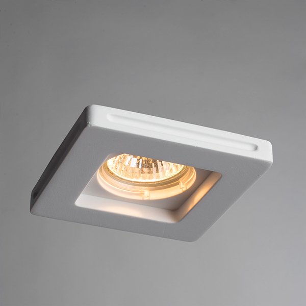 Точечный светильник Arte Lamp Invisible A9214PL-1WH, арматура белая, 10х10 см - фото 1