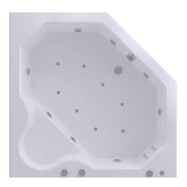 Акриловая ванна Акватек Лира 148х148, цвет белый