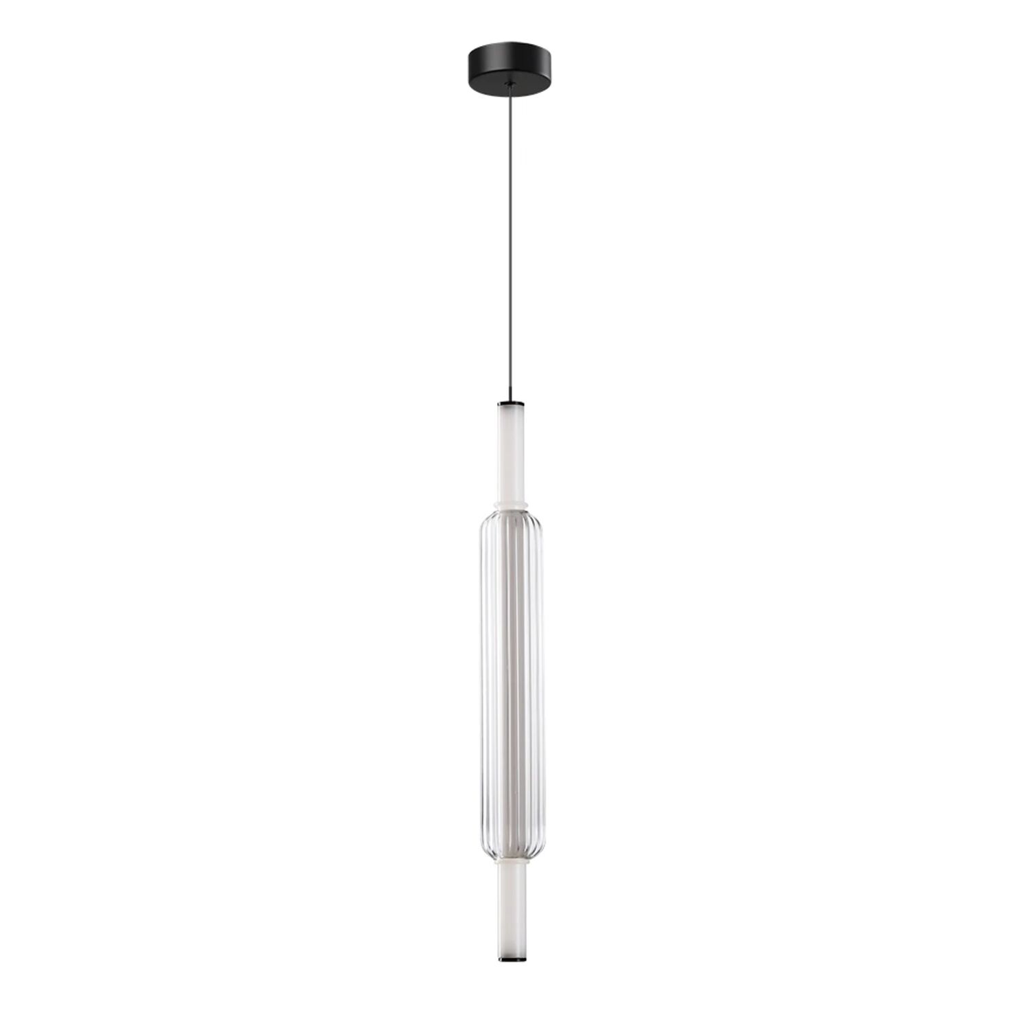 Подвесной светильник Arte Lamp Rigla A6840SP-12CL, арматура черная, плафон стекло прозрачное