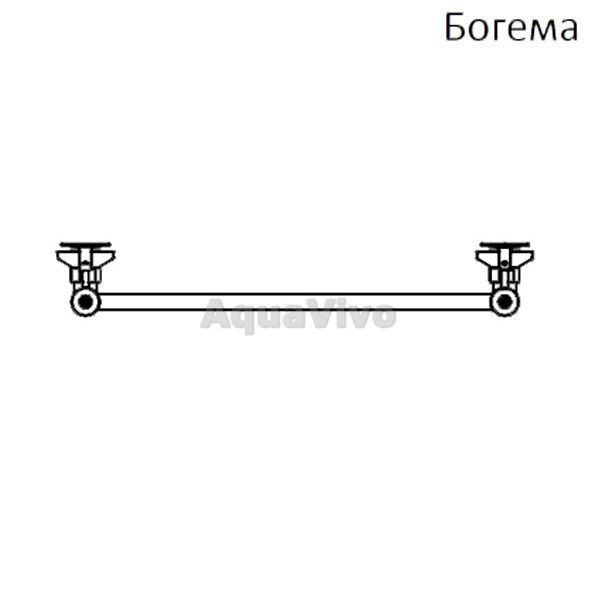 Полотенцесушитель Тругор Богема НК 80х50 водяной, цвет хром - фото 1