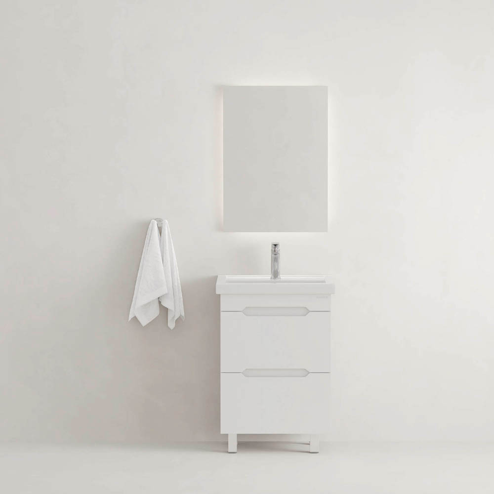 Мебель для ванной Оника Айленд 60, напольная, цвет белый - фото 1