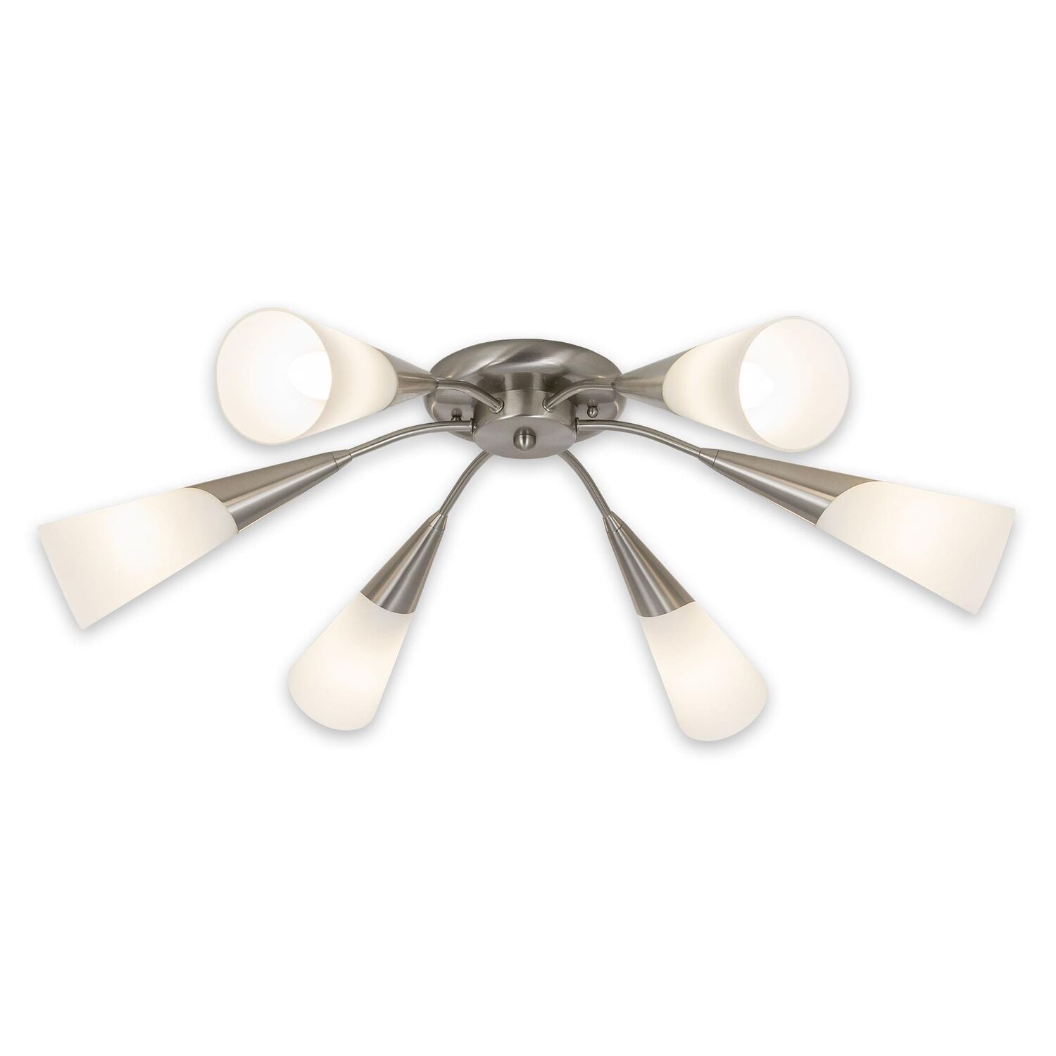 Потолочная люстра Citilux Фокус CL103161, арматура хром, плафоны стекло белое