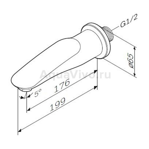 Излив AM.PM Sensation F3070000 для ванны
