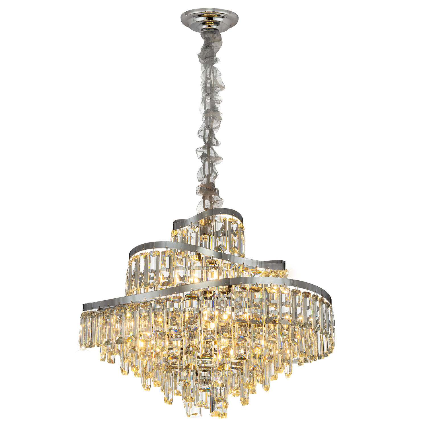 Подвесная люстра Citilux Naiad CL315161, арматура хром - фото 1