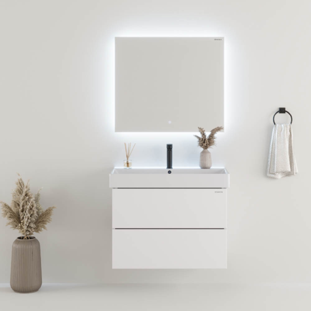 Мебель для ванной Оника Эсквана 80, подвесная, цвет белый - фото 1